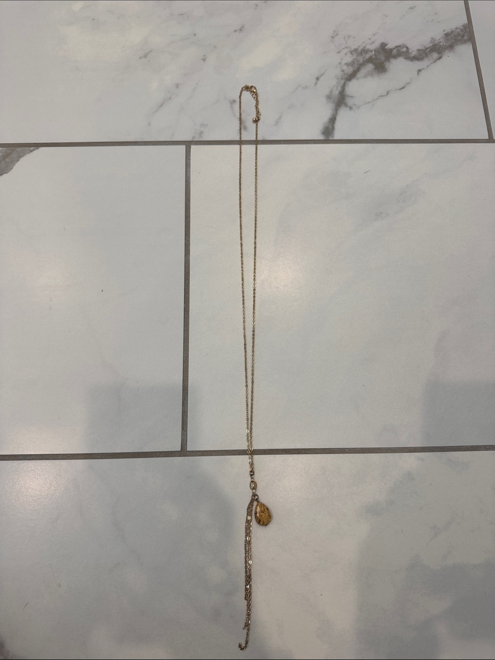 Gold-Tone Pendant Tassel Necklace - Women Jewelry